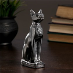 Фигура "Кошка египетская" металлик, 8х13х5см