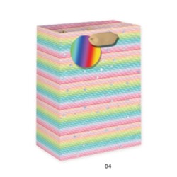 Пакет подарочный «Rainbow Gift», horizontal (18*23*10)