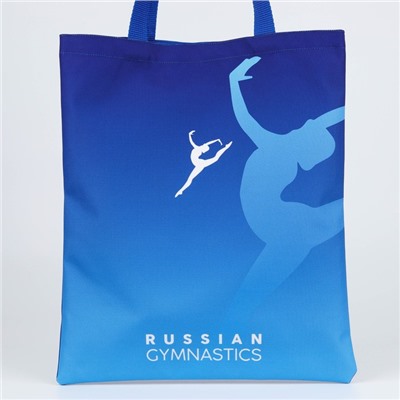 Сумка шоппер Putin team, 35х40х0.5см, гимнастика, синяя