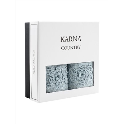 Полотенце махровое "KARNA" с вышивкой COUNTRY (50x90) см 1/2
