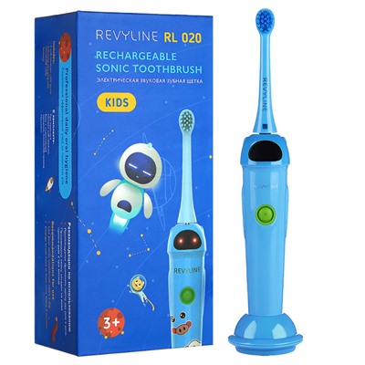 Электрическая зубная щетка Revyline RL 020 Kids, синяя