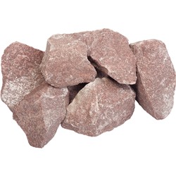 Камень «Кварцит» малиновый, колотый, в коробке 20 кг Банные Штучки 3715