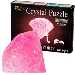Yuxin 3D-Пазл "Бриллиант" Crystal Puzzle, Розовый