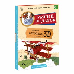 Конструктор ГЕОДОМ 4090 Аэроплан 3D + книга