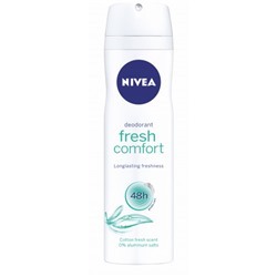 Nivea Deo спрей жен (80055) FRESH COMFORT 150мл