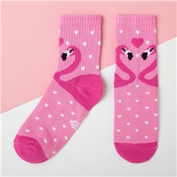 Носки детские KAFTAN «Фламинго», размер 14-16, цвет розовый