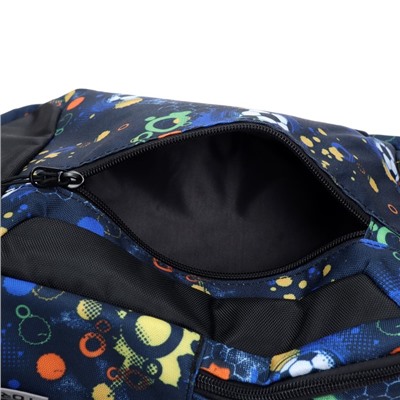 Рюкзак молодёжный ORBER CLASS X "Мячики" 45 х 32 х 16 см, чёрный, синий