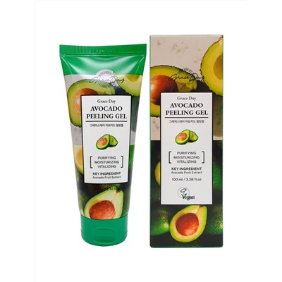 GRACE DAY - ПИЛИНГ ГЕЛЬ ДЛЯ ЛИЦА С ЭКСТРАКТОМ АВОКАДО AVOCADO PEELING GEL, 100 ML