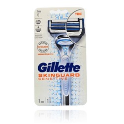 Gillette станок FUSION SKINGUARD SENSITIVE (Станок + 1 кассета)