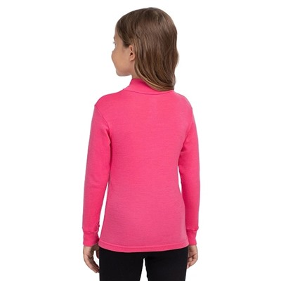 Термоводолазка детская для девочек с длинным рукавом серии SOFT CITY STYLE, цвет розовый