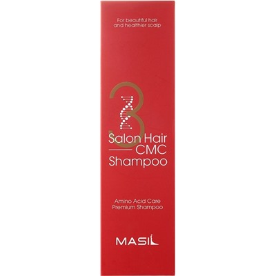 Восстанавливающий шампунь для волос с аминокислотами и керамидами 3 Salon Hair CMC Shampoo, 300 мл