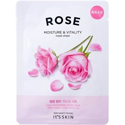 Укрепляющая тканевая маска с розой The Fresh Rose Mask Sheet, 20 г