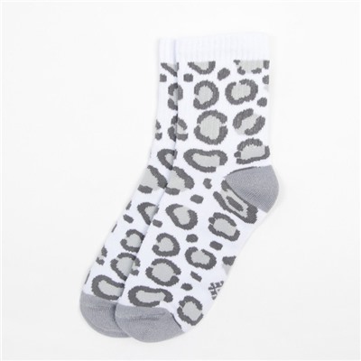 Носки детские KAFTAN «Леопард», размер 18-20, цвет белый