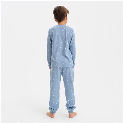 Пижама детская для мальчика KAFTAN Brother, р.30 (98-104), серо-голубой