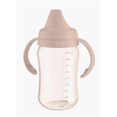 Бутылочка поильник-непроливайка с пластиковым носиком, pink (270 ml)