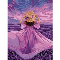 Картина по номерам на картоне ТРИ СОВЫ "Закат Прованса", 30*40, с акриловыми красками и кистями
