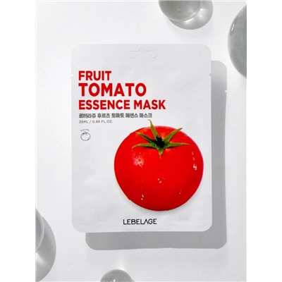 LEBELAGE - МАСКА ТКАНЕВАЯ С ЭКСТРАКТОМ ПОМИДОРА FRUIT TOMATO ESSENCE MASK, 25 МЛ