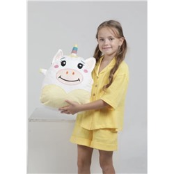 Мягкая игрушка Hugme toys «Единорог», 40 см, белый
