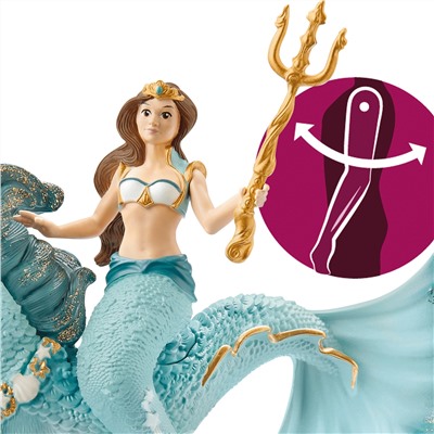 Фигурка Schleich «Русалочка Айела на подводной лошади»