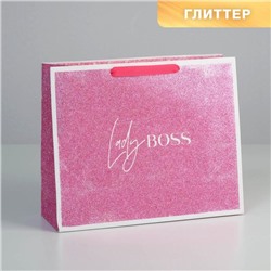 Пакет ламинированный горизонтальный «Lady boss», M 32 × 26 × 12 см
