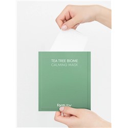 FARMSTAY - МАСКА ТКАНЕВАЯ С ЭКСТРАКТОМ ЧАЙНОГО ДЕРЕВА TEA TREE BIOME CALMING MASK, 25 МЛ.