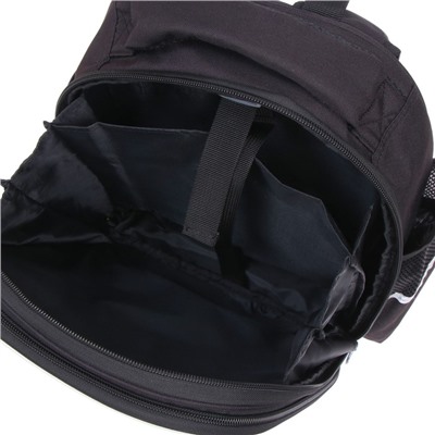 Рюкзак каркасный GoPack Education Be strong, 34,5 х 25 х 12,8 см, чёрный