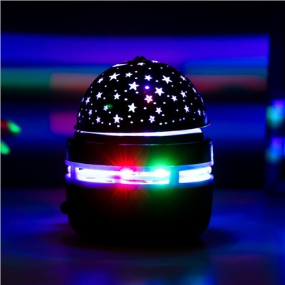 Ночник-проектор "Магический шар" LED USB черный 7,9х7,9х9,6 см