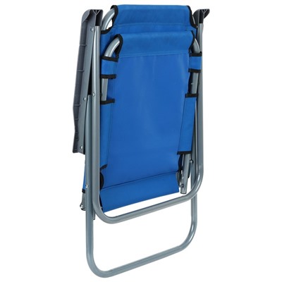 Кресло туристическое, с подлокотниками, до 100 кг, размер 55 х 46 х 84 см, цвет синий