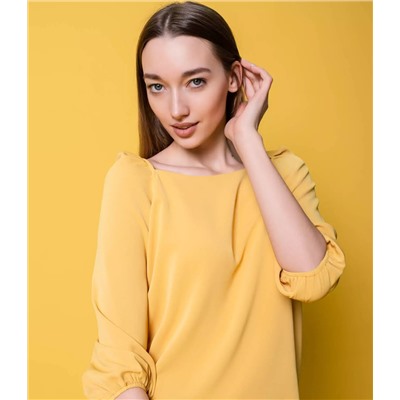 Блузка #МСК1135,желтый