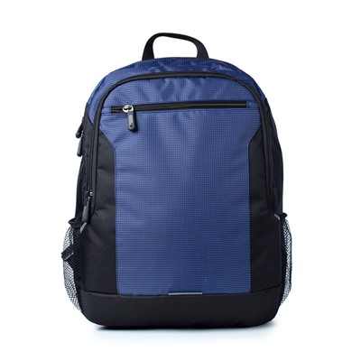 Рюкзак, отдел на молнии, цвет черный/синий 31х42,5х13см