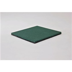 Плитка резиновая, 50 × 50 × 3 см, цвет зелёный
