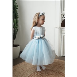 А21-3 платье для девочки Мелани голубой