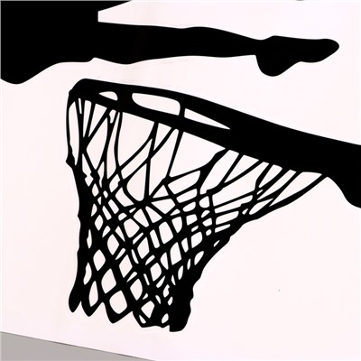 Наклейка 3Д интерьерная Баскетбол 57*40см