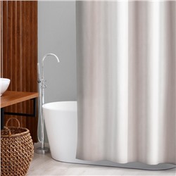 Штора для ванной комнаты SAVANNA «Элегант», с люверсами и металлическими кольцами, 180×180 см, PEVA