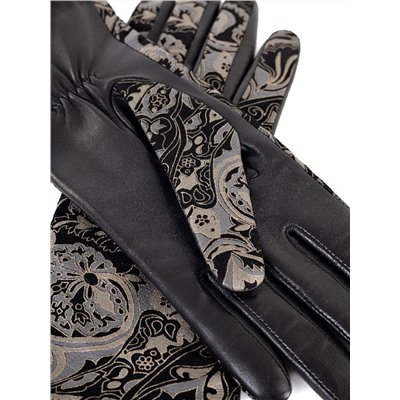 Перчатки женские ш+каш. IS00156 paisley black/bronze