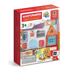 Магнитный конструктор MAGFORMERS 705010 Minibot's Kitchen Set