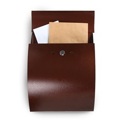 Ящик почтовый с замком, вертикальный, «Сфера», коричневый