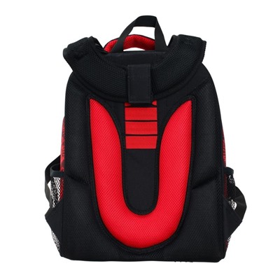 Рюкзак каркасный Probag "Тачка" 38 х 30 х 16 см, эргономичная спинка, чёрный, красный