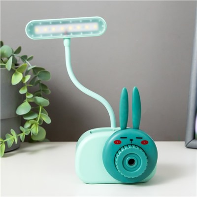 Настольная лампа "Зайка" LED 3Вт USB синий 9,5х7,4х22 см