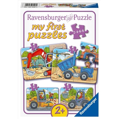 Набор пазлов Ravensburger «Строительная техника», 2/4/6/8 эл.