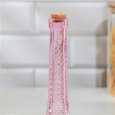 Бутылка стеклянная для масла Доляна «Париж», 250 мл, h=24 см, цвет МИКС