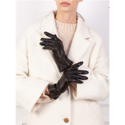 Перчатки женские ш+каш. IS00157 black/paisley black
