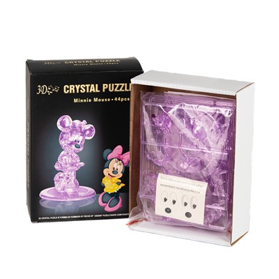 Yuxin 3D-Пазл "Минни-Маус" Crystal Puzzle, Пурпурная