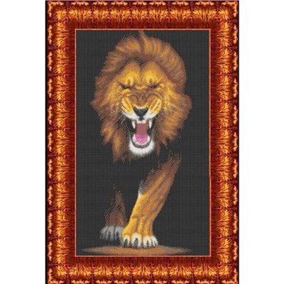 Набор счетным крестом «Хищники-лев»