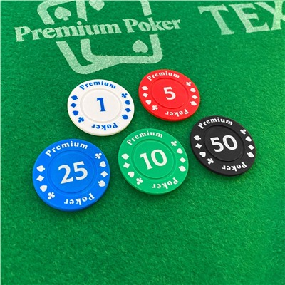 Premium Poker Набор для покера Texas Holdem 200 фишек, жестяная коробка