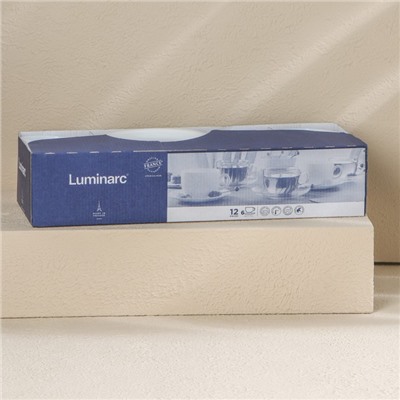Сервиз чайный Luminarc Carine, 220 мл, стеклокерамика, 6 персон, цвет белый