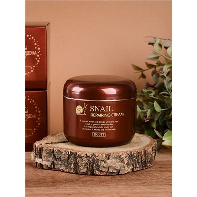 JIGOTT - КРЕМ ДЛЯ ЛИЦА С МУЦИНОМ УЛИТКИ SNAIL REPARING CREAM, 100 ML