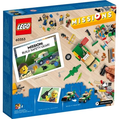 Конструктор «Миссии по спасению диких животных», Lego City