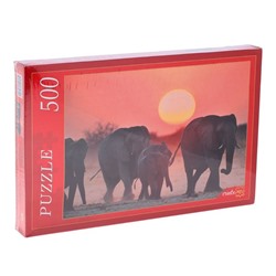 Пазл «Семейство слонов», 500 элементов