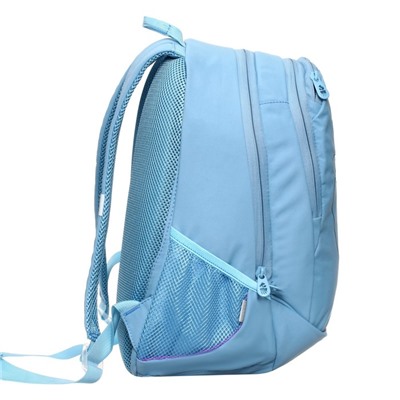 Рюкзак молодёжный Grizzly "Очертание", 40 х 29 х 20 см, эргономичная спинка, отделение для ноутбука, голубой